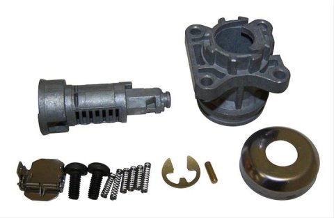 Crown Automotive Door Lock Cylinder Kits for 1999-2004 GRAND CHEROKEE, 2002-2004 LIBERTY - 5013682AA Cylinder, Chrome, Jeep, Each