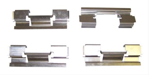 Crown Automotive Brake Caliper Clips for 2006-2010 COMMANDER, 2005-2010 GRAND CHEROKEE - 5143700AA Slipper Kit (Front),