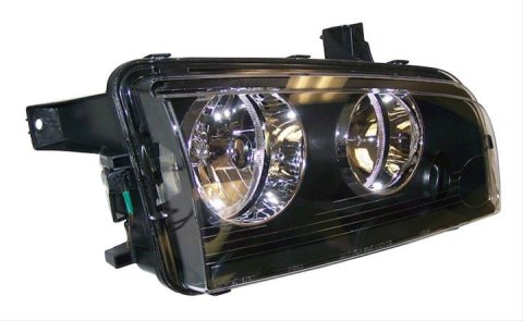 Crown Automotive Headlight Assemblies 4806164AJ Assembly, Passenger Side, OEM Style, Clear Lens, Dodge, Each