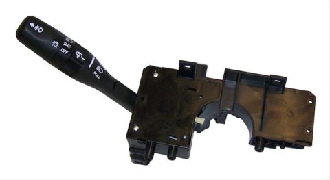 Crown Automotive Multi-Function Switches for 2001-2006 WRANGLER - 5016709AD Turn Signal Switch, Multi-Function, Labeled, Plastic, Black, Jeep, Each
