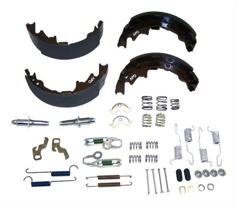 Crown Automotive Brake Shoes for 2000-2001 CHEROKEE, 2000-2005 WRANGLER - 5019536MK Shoe Set Maser Kit,