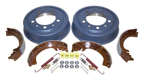 Crown Automotive Drum Brake Kits 808770K-L Drum, Rear, Front, Cast Iron, Jeep, Kit