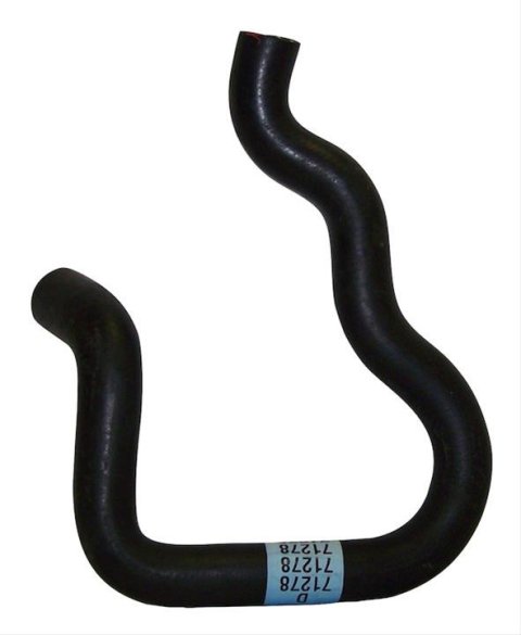 Crown Automotive Radiator Hoses for 1984-1997 CHEROKEE, 1986-1992 COMANCHE - 52003791 Hose, Upper, Rubber, Black, 1 1/2 in. Ends, 33 in. Length, Jeep, 2.5L, Each
