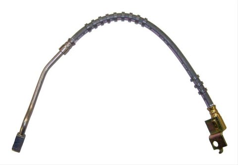 Crown Automotive Brake Hoses for 1990-1995 WRANGLER - 52006472 Hose, Assembled, Rubber, 20.38 in. Length, Passenger Side Front, Jeep, Each