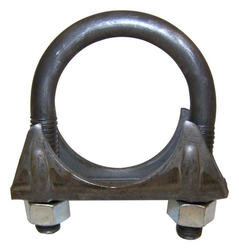 Crown Automotive 1.5 Inch Exhaust Clamp 630534 Clamp, U-bolt Style, Steel, Natural, 1.50 in. Pipe Diameter, Each