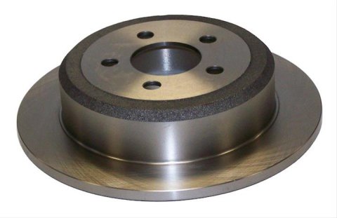 Crown Automotive Brake Rotors 52129250AA Rotors, Solid Surface, Steel, Natural, Rear, Dodge, Jeep, Each