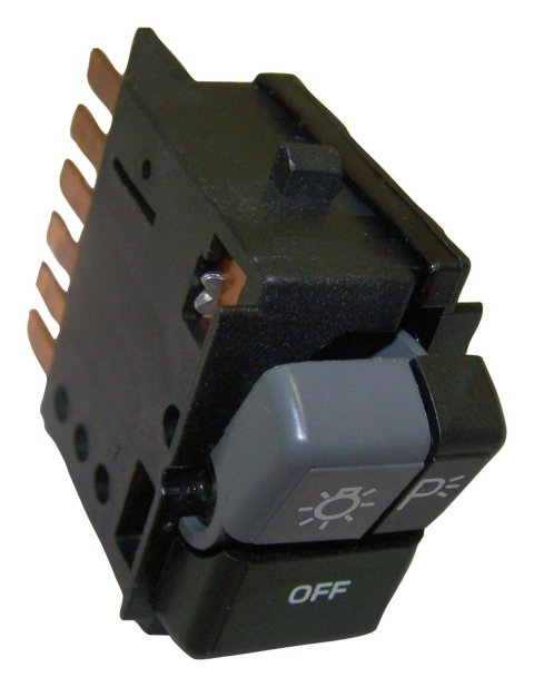 Crown Automotive Headlight Switches 56001861 Switch, Steel/Plastic, Natural, Jeep, Each