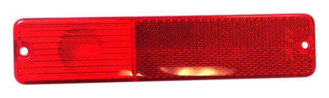 Crown Automotive Marker Light Lenses J0994021 Lens, Stock Style, Red, Front, Jeep, Each