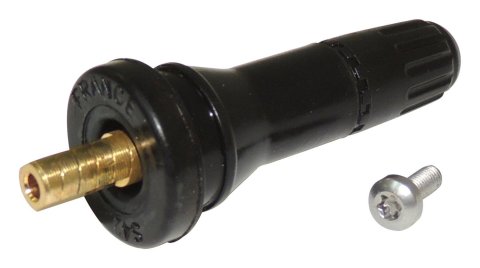Crown Automotive Tire Valve Stems 68058766AA Hardware Kit, Left or Right, Front or Rear, Black, RubberHardware Included
