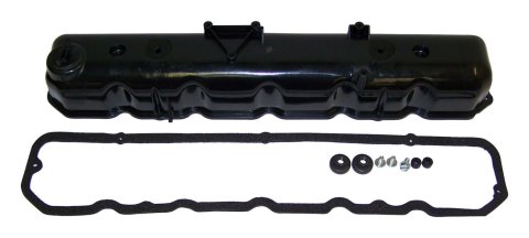 Crown Automotive Valve Covers 8983501398K Cover, Perimeter Bolt Mounting, Plastic, Black, Gasket, Mounting Hardware, Oil Cap, Jeep, 4.2L, Kit
