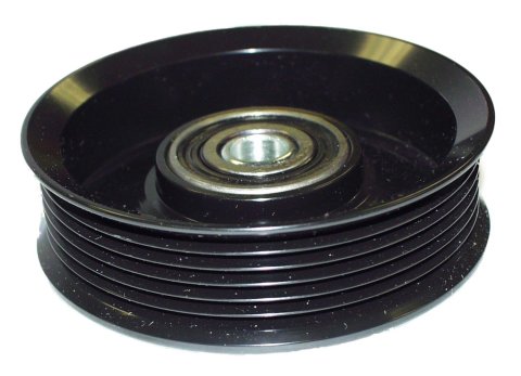 Crown Automotive Idler Pulleys J3239821 Pulley, Serpentine, 6-groove, Steel, Black, Jeep, 4.2L, Each