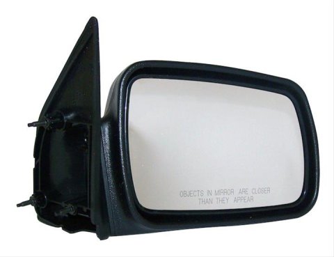 Crown Automotive Side View Mirrors 4883018 Mirror, Replacement, Passenger Side, Manual, Flat, Black Housing, Jeep, Each