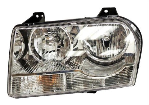 Crown Automotive Headlight Assemblies for 2005-2007 300 - 4805757AG Assembly, Left, Chrome Bezel, Clear Lens, Chrysler, Each