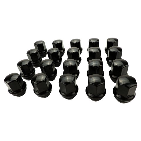 Crown Automotive Lug Nuts and Bolts 6509422BLK Black Nut Kit for 2011+ Jeep JL, JT, WK, & WL Models; M14 x 1.5 Threads