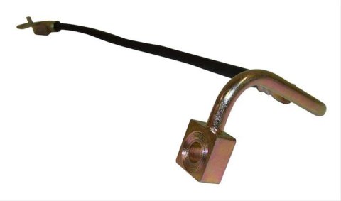 Crown Automotive Brake Hoses for 2006-2010 COMMANDER, 2005-2010 GRAND CHEROKEE - 52089258AC Hose, Assembled, Rubber, 16.25 in. Length, Driver Side Front, Jeep, Each