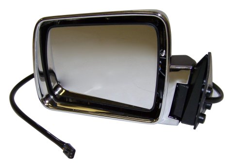 Crown Automotive Side View Mirrors 55034127 Mirror, Replacement, Driver Side, Electric, Flat, Chrome Housing, Jeep, Each