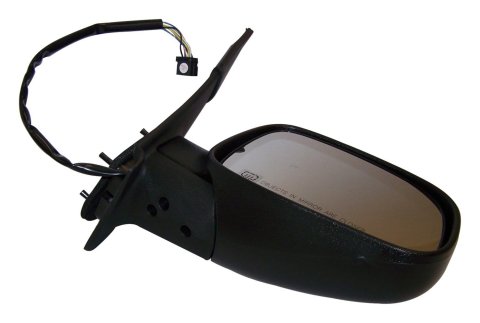 Crown Automotive Side View Mirrors for 1999-2004 GRAND CHEROKEE - 55155230AB Mirror, Replacement, Passenger Side, Electric, Flat, Heated, Black Housing, Jeep, Each