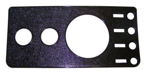 Crown Automotive Dash Overlays 5457117NR Overlay, Unlit, Plastic, Black, Jeep, Each