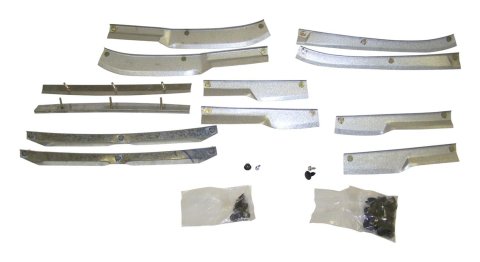 Crown Automotive Fender Flare Retainers 55003232K Retainer Kit, Left & Right, Front & Rear, Silver, MetalHardware Included