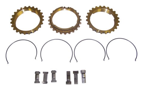 Crown Automotive Manual Transmission Synchro Blocking Rings for 1971-1975 CJ5, CJ6 - 991021X Rings, 3 Rings, 4 Springs, 6 Keys, T-15, Kit