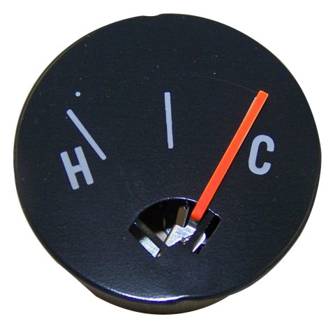 Crown Automotive Restoration Gauges J8124670 Gauge, Restoration, Water Temperature, Black Face, Jeep, Each