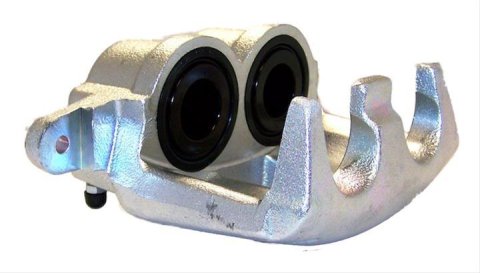 Crown Automotive Brake Calipers for 2006-2010 COMMANDER, 2005-2010 GRAND CHEROKEE - 5143692AB Caliper, Passenger Side Front, Cast Iron, Silver Powdercoated, Jeep, Each