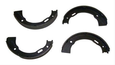 Crown Automotive Brake Shoes for 1994 GRAND CHEROKEE - 4762114 Parking Shoe & Lining, Left & Right, Rear, Gray, Semi-Metallic & Metal, Use Existing Hardware