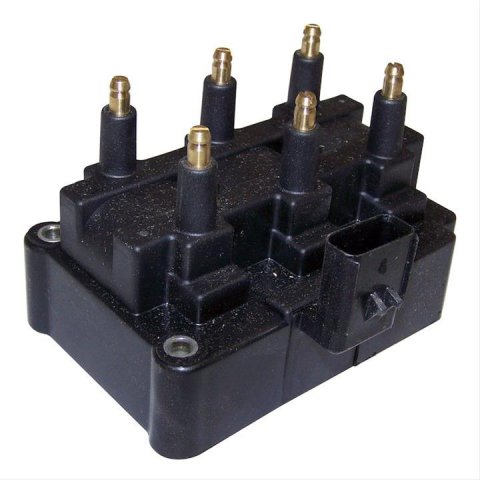 Crown Automotive Ignition Coils 4609140AB Coil, Coil Pack Style, Male/HEI, Rectangular, Black, Chrysler, Dodge, Plymouth, Each