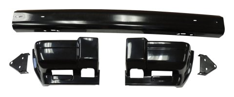 Crown Automotive Bumpers 5EE85TZZAC-K Bumper, Front, Stock Style, Steel, Black, Brackets, End Caps, Jeep, Kit