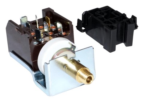 Crown Automotive Headlight Switches 5450558K Switch, Pull/Rotary, Constant, Steel/Plastic, Black, Jeep, Each