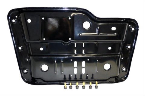 Crown Automotive Skid Plates for 1997-2002 WRANGLER - 52058133K Plate, Transmission Crossmember Location, Bolt-on, Black, Steel, Includes Hardware, Each