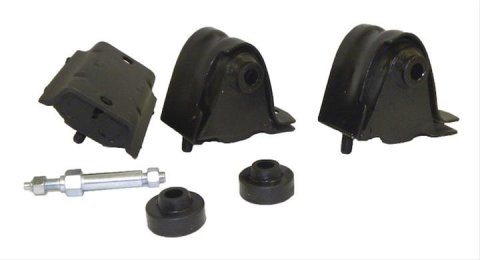 Crown Automotive Motor Mount Kits 52019201K Mounts, Steel, Black, Transmission Mount, Jeep, 4.0L, 4.2L, Kit