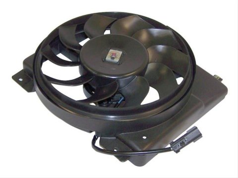 Crown Automotive Electric Fans for 1997-2001 CHEROKEE - 52028337AC Fan, Electric, Single, Plastic, Black, Jeep, 4.0L, Each