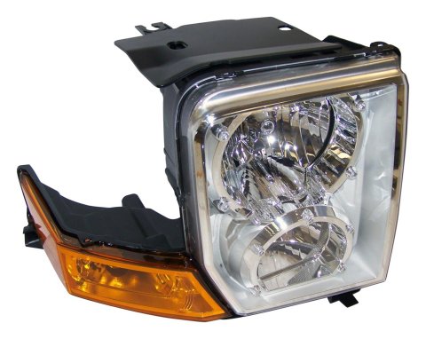 Crown Automotive Headlight Assemblies for 2006-2010 COMMANDER - 55396536AI Assembly, Passenger Side, OEM Style, Amber/Clear Lens, Jeep, Each