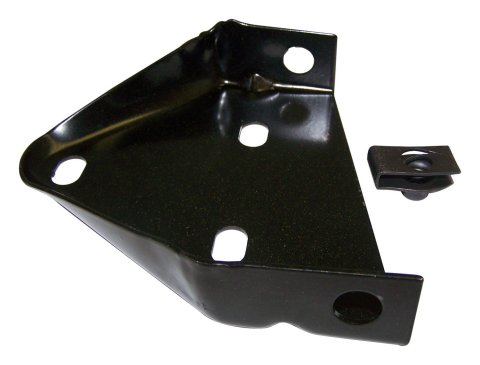 Crown Automotive Bumper Brackets 55175269AB Bracket, Front Driver Side, Steel, Black, Jeep, Each