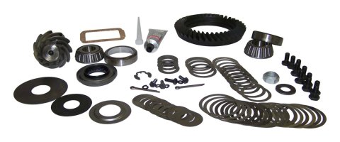 Crown Automotive Ring and Pinion Gear Installation Kit Combos 83505480 Dana 30 3.55 Gears Gears, 3.55:1 Ratio, 26-spline, Reverse Rotation, Kit, Front, 30, Jeep,