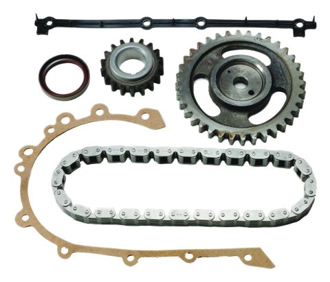Crown Automotive Timing Chain Sets 8126681K and Gears, Single Roller, Steel Sprockets, Jeep, 3.8L, 4.2L, Kit