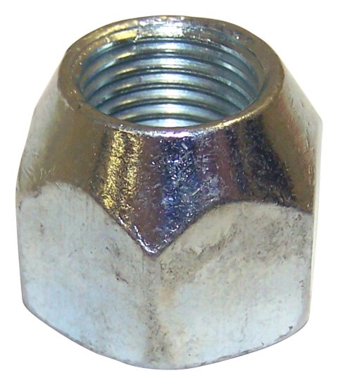 Crown Automotive Lug Nuts J4004836 Nut, Conical Seat, 9/16-18 RH in. Thread Size, Steel, Open End Design, Jeep, Each