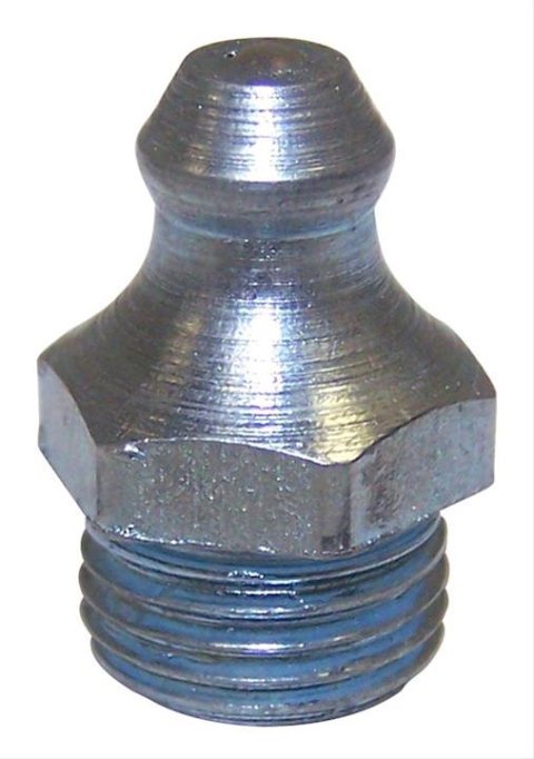 Crown Automotive Grease Fittings 392909 Fitting, Straight, Steel, Natural, Thread-in, 1/8-27 in., Each