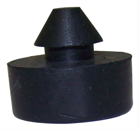 Crown Automotive Hood Bump Stops 4007504 Stop, Front, Rubber, Black, 3/8 in. Thick, Jeep, Each