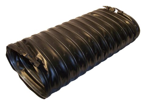 Crown Automotive Defroster Duct Hoses J5462328 Air Conditioning Hose, Oval, 2.750 in. - 5.250 in. I.D., Steel/Plastic, Black, 1.0 ft. Length, Jeep, Each