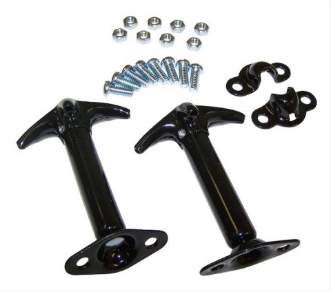 Crown Automotive Hood Latches 488601 Latch, Steel, Black, Jeep, Willys, Kit