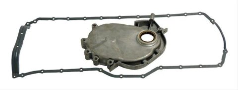 Crown Automotive Timing Covers for 1991-1992 CHEROKEE, COMANCHE, WRANGLER - 4720223 Cover, One-piece, Steel, Natural, One-piece Oil Pan Gasket, Jeep, 4.0L, Kit