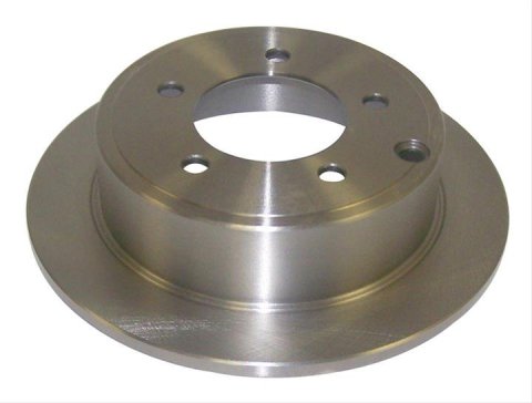 Crown Automotive Brake Rotors 5105515AA Rotors, Solid Surface, Steel, Natural, Rear, Chrysler, Dodge, Jeep, Each