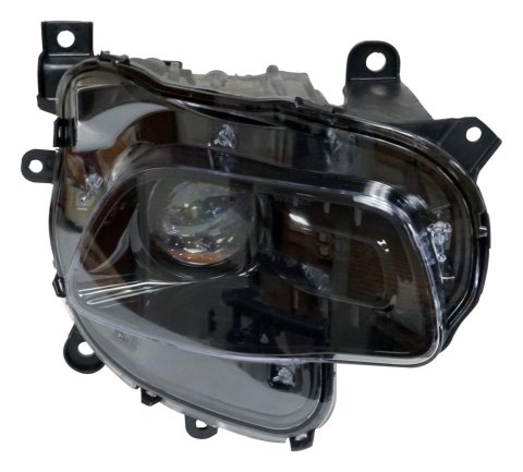 Crown Automotive Headlight Assemblies 68102846AE Assembly, Right, Black Bezel, Clear Lens, Jeep, Each