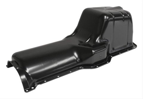 Crown Automotive Oil Pans for 1999-2004 GRAND CHEROKEE, 2000-2006 WRANGLER - 53010340AB Pans, Wet Sump Style, Steel, Black, Jeep, 4.0L, Each