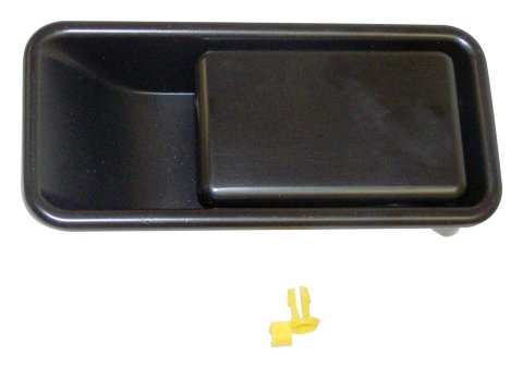 Crown Automotive Exterior Door Handles for 1987-2006 WRANGLER - 55176548AB Handle, Exterior, Plastic, Black, Jeep, Passenger Side Front, Each