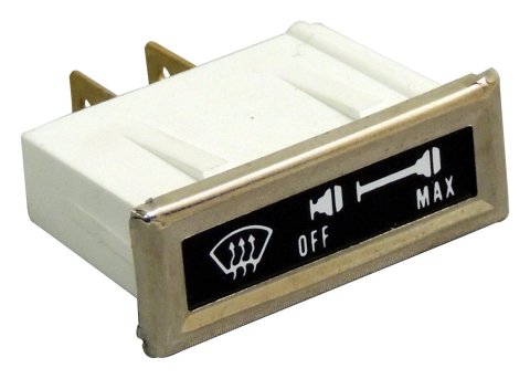 Crown Automotive Climate Control Dash Light Assemblies for 1976-1983 CJ5, 1976-1986 CJ7, 1981-1985 SCRAMBLER - J5752817 Assembly, Windshield Defroster Control, Bezel and Lens, Jeep, Each