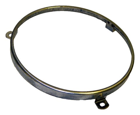 Crown Automotive Headlight Bezels J8128749 Retaining Ring, Steel, Chrome, Jeep, Each