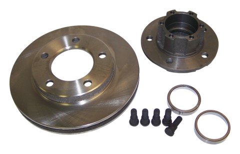 Crown Automotive Brake Rotors for 1976-1978 CJ5, CJ7, 1974-1980 SCOUT II - J5356183 Rotor, Front, Solid Surface, Steel, Natural, 11.730 in. O.D., Hub, International, Jeep, Kit